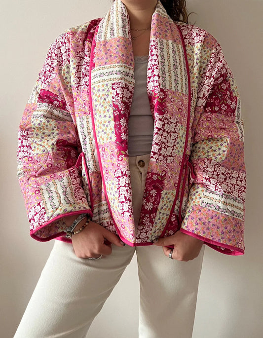 Floral Patchwork Oversized Jacket