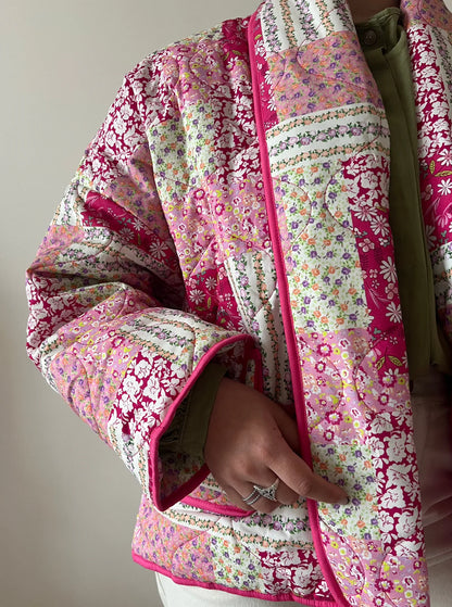 Floral Patchwork Oversized Jacket