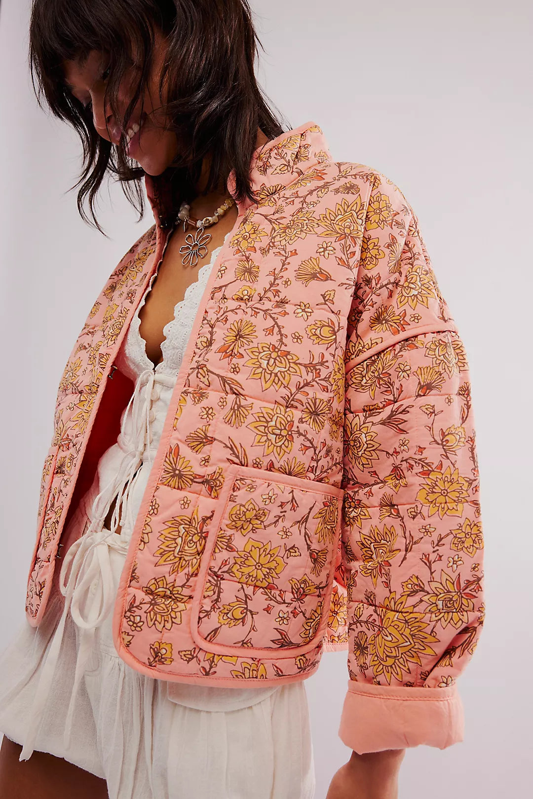 Free you Floral Patchwork Jacket