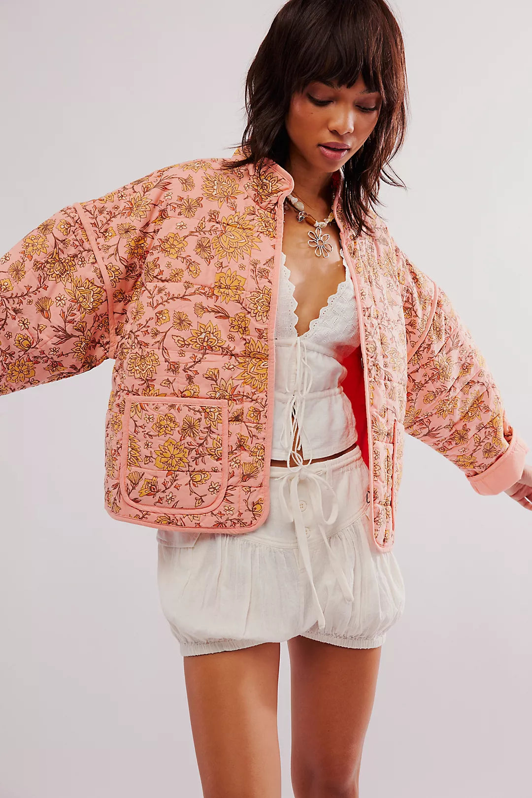 Free you Floral Patchwork Jacket